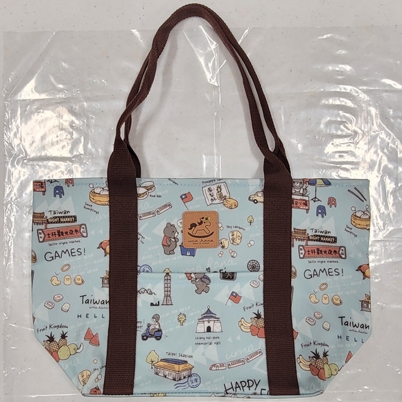 Waterproof Taiwan Dumpling Tote Shoulder Bag Purse - Picture 7 of 12